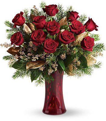 A Christmas Dozen from Fabbrini's Flowers in Hoffman Estates, IL